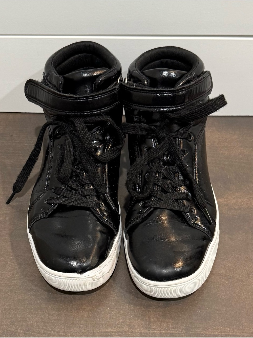Weissman W360 Black Patent High Top Dance Sneakers Size 6.5 AM